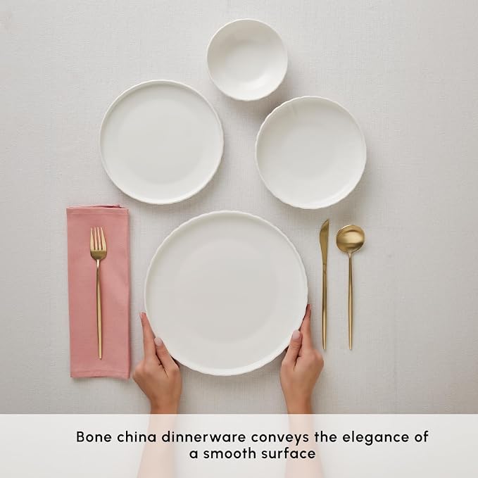 Karaca 24-Piece Bone China Pumpkin Dinnerware Set - Image 5