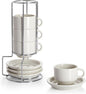 Sweese Porcelain Espresso Cups Set, 2.5 oz, by Sweese