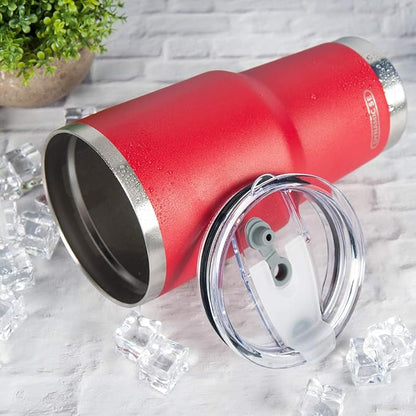D·S 30oz Red Tumbler Double Wall Vacuum Insulated Travel Coffee Mug | Double - Image 5