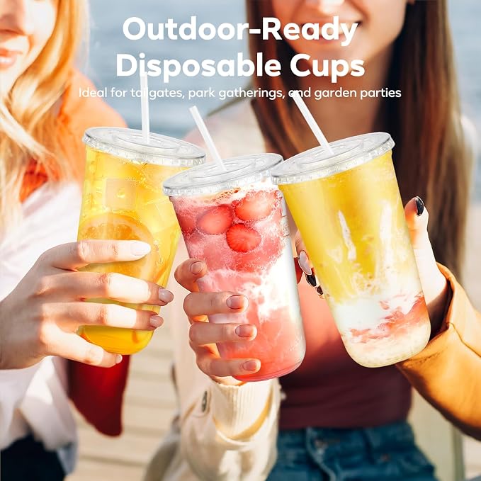 50 Pack 20 oz Plastic Cups - Image 6
