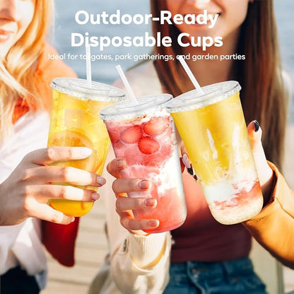 50 Pack 20 oz Plastic Cups - Image 6