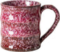 Unique Reactive Glaze Cherry Red Ceramic Coffee Mug - 15 oz Large Coffee Cup by XIYUANJI