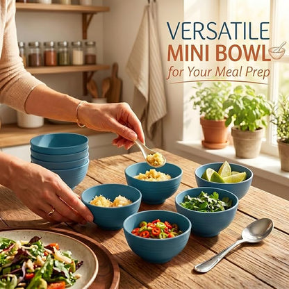 Small Plastic Bowls 10oz, Unbreakable Wheat Straw Bowls Sets of 8, Microwave & - Image 5