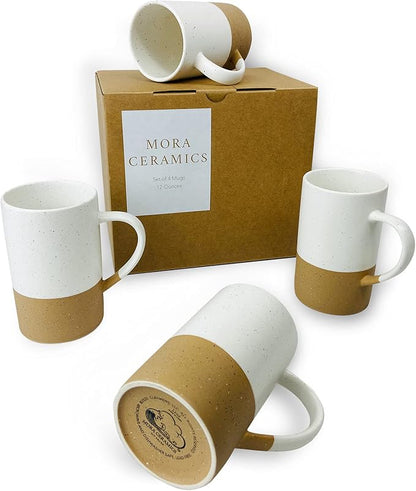 MORA Ceramics 12oz Coffee Mug Set of 4 by MORA