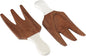Folkulture Salad Hands or Set of 2 Acacia Wood Salad Servers, Salad Tongs Set by FOLKULTURE