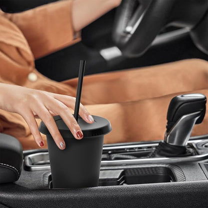 16 oz Reusable Black Plastic Cups - Image 5