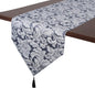EHouseHome Jacquard Damask Reversible Blue and Grey Table Runners by EHouseHome