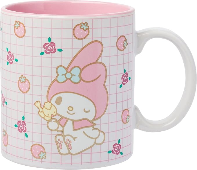 Silver Buffalo Sanrio Hello Kitty and My Melody Duo, Ceramic Mug, 20oz | Hello by SilverBuffalo