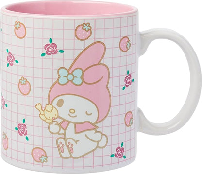 Silver Buffalo Sanrio Hello Kitty and My Melody Duo, Ceramic Mug, 20oz | Hello by SilverBuffalo