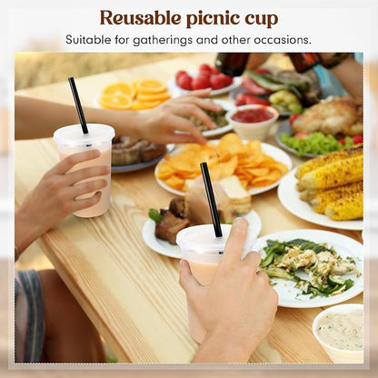 Lounsweer 15 Pcs Clear Reusable Cups - Image 6