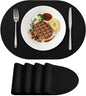 Placemats Set of 4, 11.8 x 17 Inch, Waterproof Wipeable Reversible PU Placemat by homing
