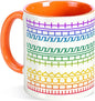 F This S Secret Hidden Message Coffee Mug, 11OZ Ceramic Orange Cup | Funny by YKSINX