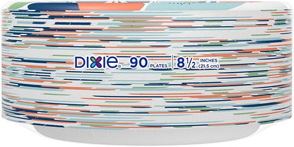 Dixie Medium Paper Plates, 8.5 Inch, 2X Stronger*, Microwave-Safe, Soak-Proof - Image 9