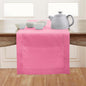 Solino Home 100% Pure Linen Dining Table Runner Flamingo Pink, 14 x 132 in | by SolinoHome