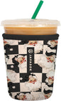 Sok It JavaSok Iced Coffee & Cold Soda Insulated Neoprene Cup Sleeve (Checkin' It Twice, Small: 16-20oz)
