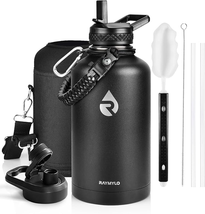 RAYMYLO Insulated Water Bottle 64 oz, Triple Wall Vacuum Stainless Steel | by RAYMYLO