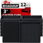 Non Slip Furniture Pads- 3"x3" Square Anti Skid Caster Cups Furniture Coasters by GAGUIUP