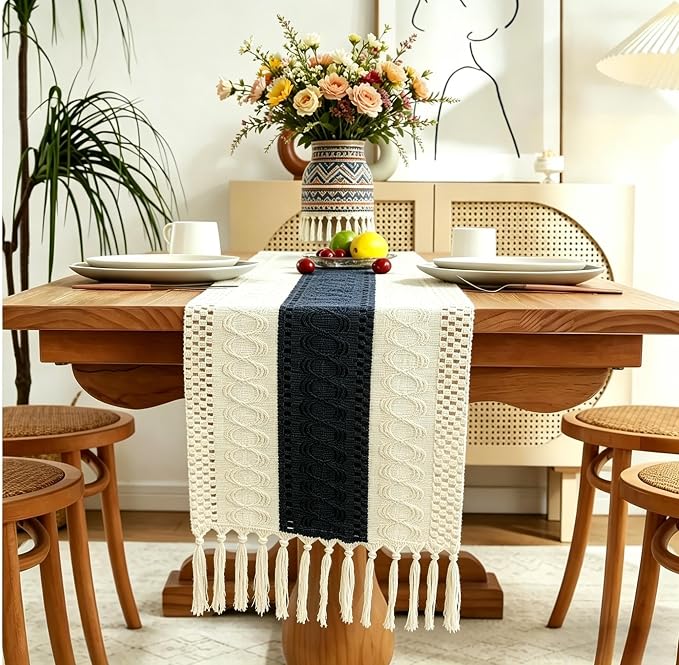 Boho Table Runner for Home Decor - Image 2