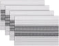 Winknowl Placemats, Set of 4 Heat Resistant Stain Resistant Woven Vinyl Insulation Place mats, Durable Washable Elegant Table Mats for Dining (White)