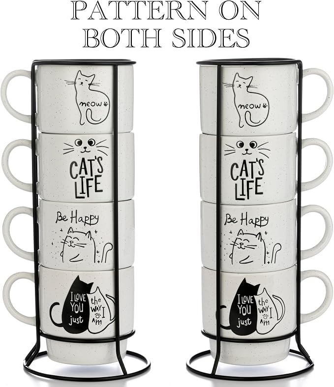 Signature Housewares Stackable Coffee Mug Tower Set - Image 3