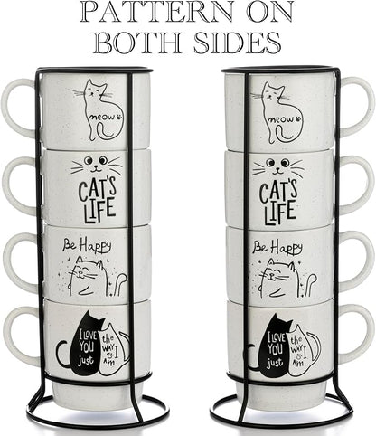 Signature Housewares Stackable Coffee Mug Tower Set - Image 3