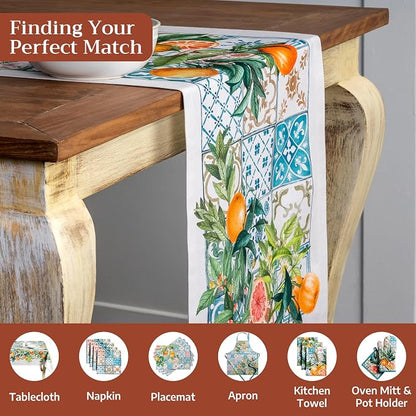 Maison d' Hermine Table Runner 100% Cotton 14.50" x 72" | Table Runners 72 - Image 4