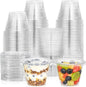 AOZITA 100 Sets, 9 oz Clear Plastic Cups by AOZITA