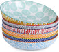 Selamica Porcelain 26 Ounce Pasta Bowls Set of 6, 8 inch Wide and Shallow Salad by Selamica