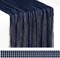 Showgeous 30 Pack Navy Blue Cheesecloth Table Runner, 17 x 108 Inches | Boho by Showgeous