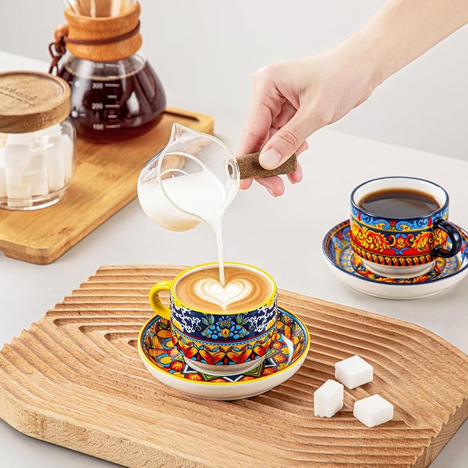vancasso 4 Oz Bohemian Espresso Cups Set of 4 - Image 7