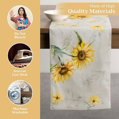 Maison d' Hermine Table Runner 100% Cotton 14.50" x 108" | Table Runners 108 - Image 3