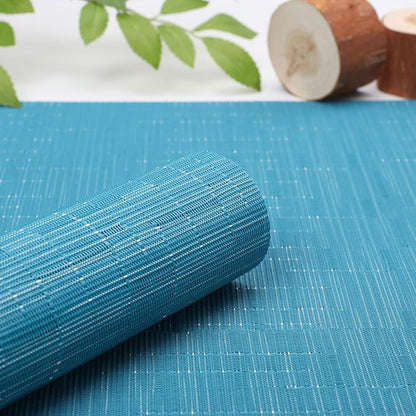 Myir JUN Blue Table Runner Home Decor Dining Table Runners | Vinyl Table Runner - Image 2