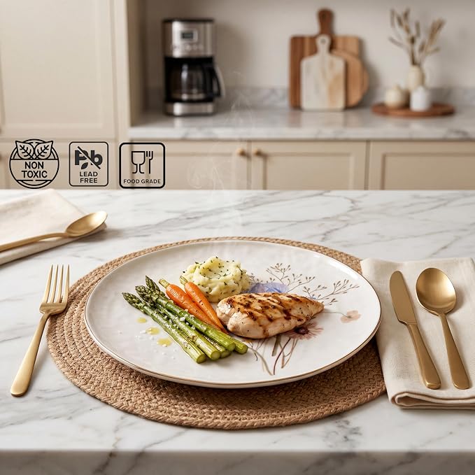 Sango 12-Piece Luxury Porcelain Dinnerware Set - Image 5