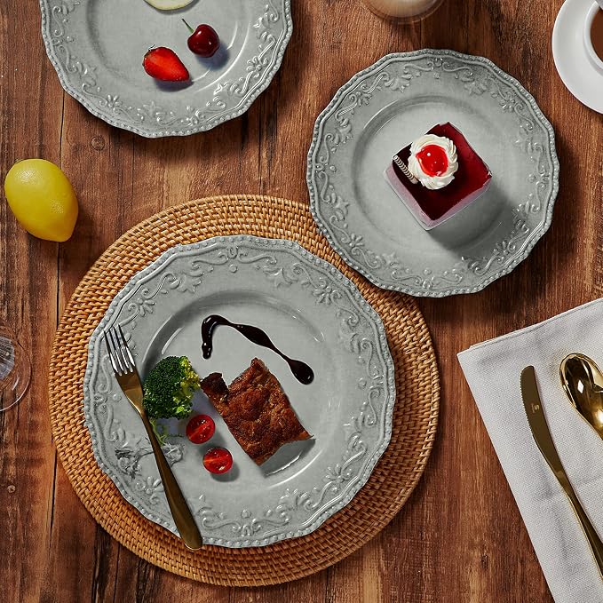 TP 18-Piece Dinnerware Set, Melamine Dishes Set - Image 3