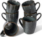famiware Coffee Mugs Set of 6, Ocean Round 11.5oz Coffee Cup Set by Famiware