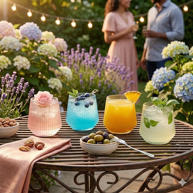 40 Pack Disposable Stemless Plastic Wine Glasses 12 oz - Image 4