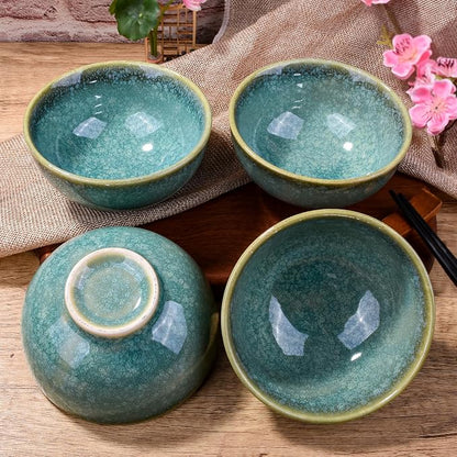 Porcelain Rice Bowls Ceramic Sushi Bowl Set of 4 Perfect - Image 7