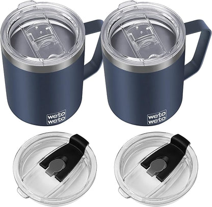 WETOWETO 14 oz Coffee Mug, Vacuum Insulated Camping Mug by Wetoweto