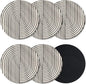 Abstract Geometric Coasters Set of 6, Absorbent Coasters by Unknown