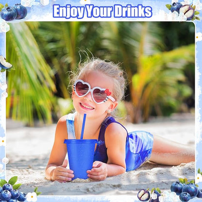 24 Pcs Plastic Tumblers with Lids and Straws, Reusable Cups with Lids Plastic - Image 6
