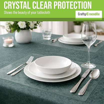 CraftyCrocodile Clear Plastic Placemats Set of 4 - Image 8