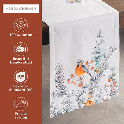 Maison d' Hermine Table Runner 100% Cotton 14.50" x 108" | Table Runners 108 - Image 2