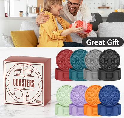 HFHOME Silicone Coasters Set - Image 8