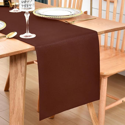 Farmhouse Chocolate Table Runner Dining Table Runners 48 Inches Long Coffee by Wolkemer