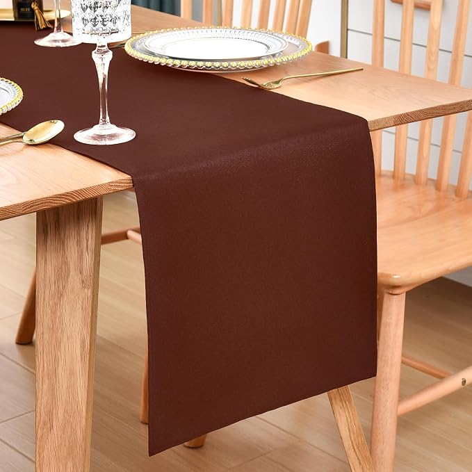 Farmhouse Chocolate Table Runner Dining Table Runners 90 Inches Long Coffee by Wolkemer