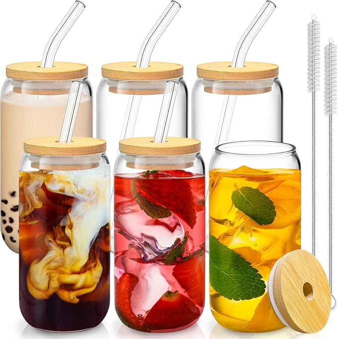 16 Oz Drinking Glasses by SENTVEND