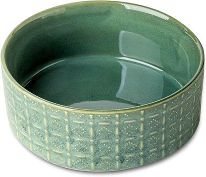 Ceramic Dog Bowl, 6.5 inch Pet Dog Food Bowl Water Bowls, Dogs Dish by Seyatoo