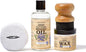 CLARK’S Cutting Board Oil and Wax Kit - Set includes Food Grade Mineral Oil (12oz), Finishing Wood Wax (6oz), Applicator Sponge & Buffing Pad, Enriched with Food Safe Lavender and Rosemary Extract