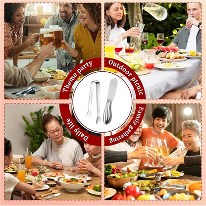 Butter Spreader Knife Set 8 PCS Stainless Steel Cheese Butter Spreader Knives - Image 5