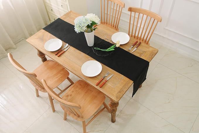 Dinning Table Runner 12 x 60 Inches Farmhouse Kitchen Coffee Burlap Table Runner - Image 7